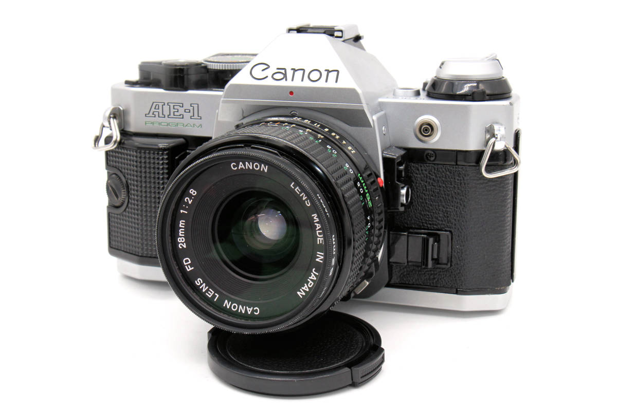 新品 + プログラム AE-1 Canon New f2.8 28mm FD キヤノン