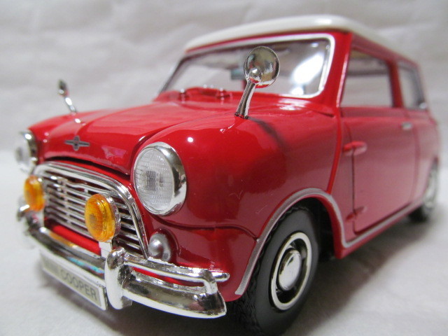 { nationwide equal postage 800 jpy } super rare 1|18 Morris Mini Cooper 1961~67 year red color Mini Cooper