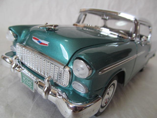 { nationwide equal postage 800 jpy }* super rare 1|18 Chevrolet Belair -1955 year white / green bell air 