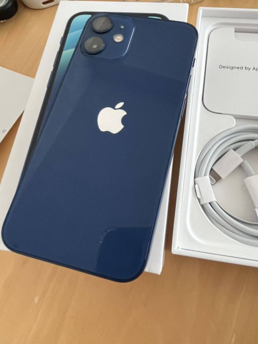 ☆美品 SIMフリー iPhone 12 mini 本体 64GB ブルー アイフォン12 ミニ