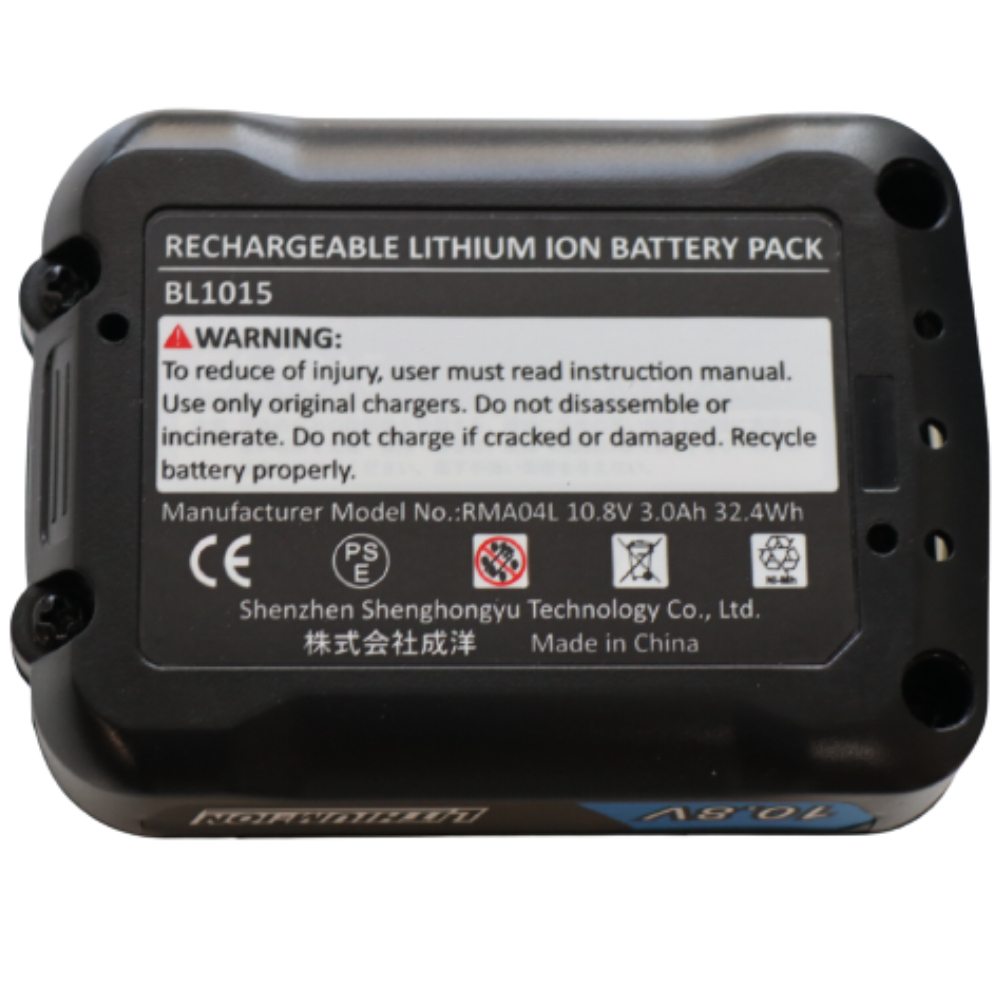 BL1015 Makita 10.8 V Battery, Compatible with BL1030, BL1015B, BL1030B,  BL1050, BL1060B, BL1040B, 3000 mAh, High Capacity Battery, Makita Vacuum