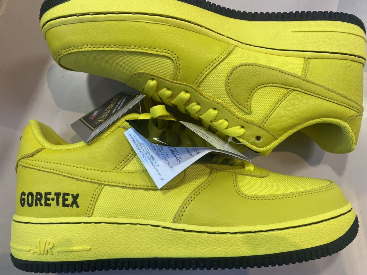 NIKE AIR FORCE 1 GTX GORE-TEX DYNAMIC YELLOW US9 新品 CK2630-701