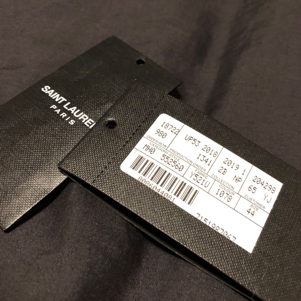 SAINT LAURENT PARIS 18ss スラックス サンローラン ブラック