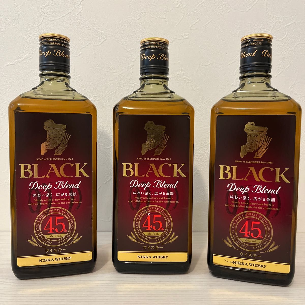 ブラックニッカ ディープブレンド 旧ラベル3本セット(竹鶴 ブラックニッカ ディープブレンド 旧ラベル3本セット(竹鶴