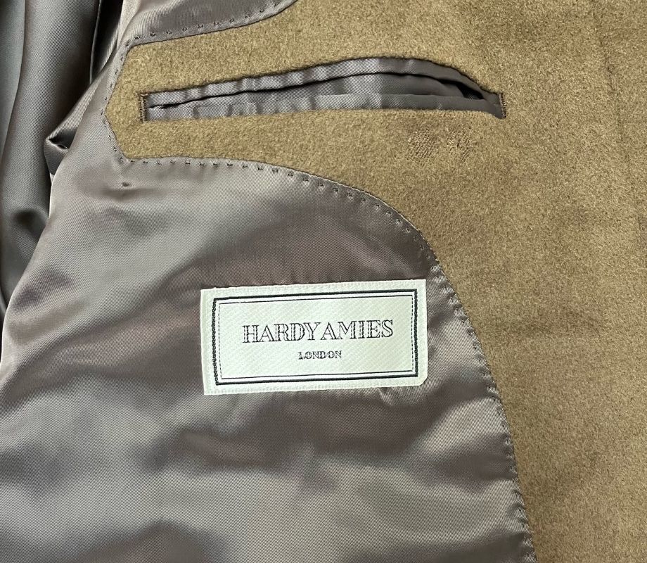 HARDY AMIES ハーディーエイミス シルク100％ メンズコート_画像4