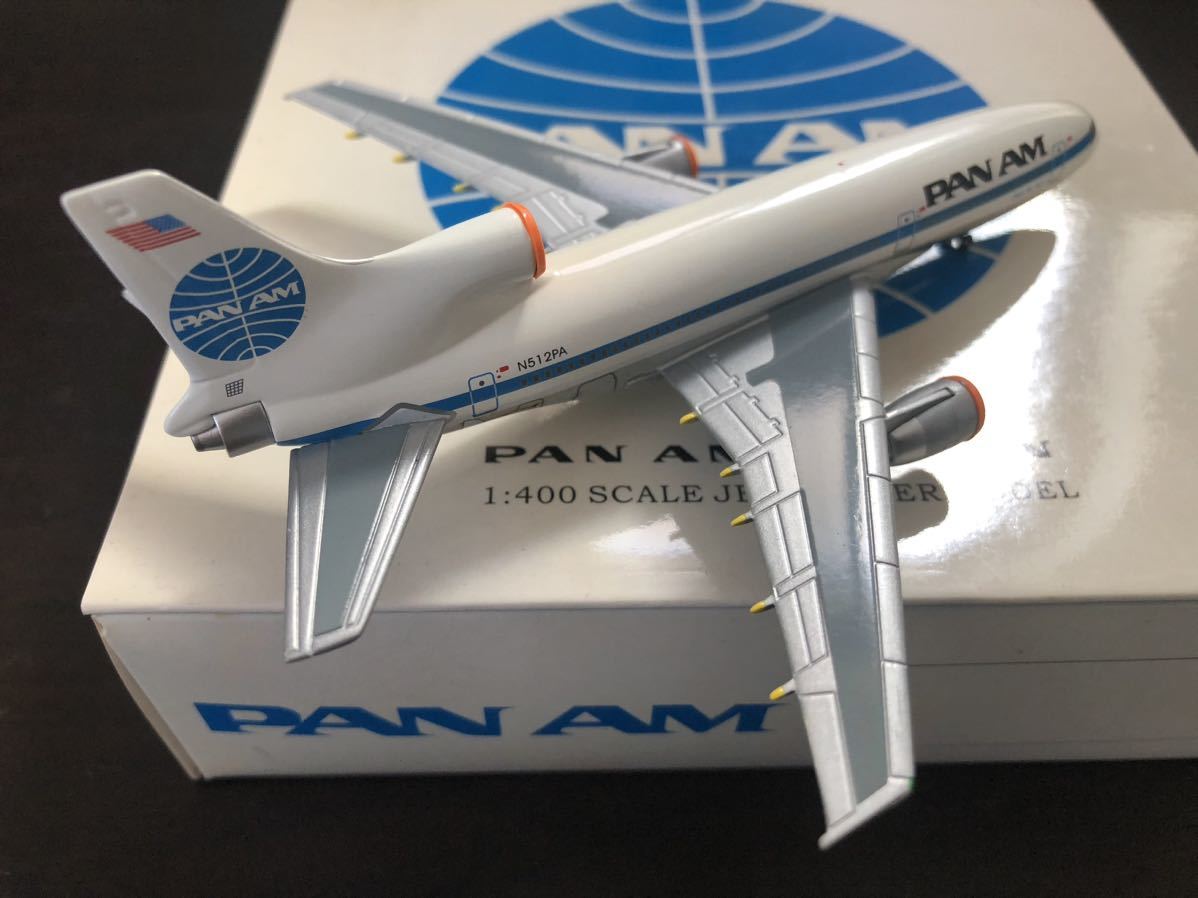 BLUE BOX 1/400 L-1011-385-1 TriStar1 PAN AM 1980's Colors Chrome Clipper War Hawk N512PA 限定 50_画像3