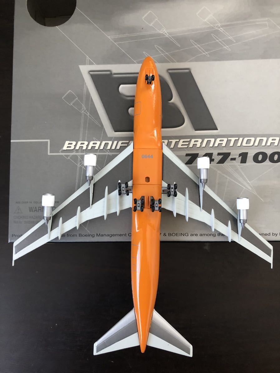 Jet-X 1/400 JX058 BOEING B747-100 BRANIFF INTERNATIONAL ORANGE limitation 750 No.0644