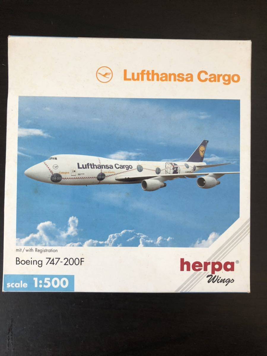 herpa Wings 1/500 B747-200F Lufthansa Cargo D-ABZF_画像9