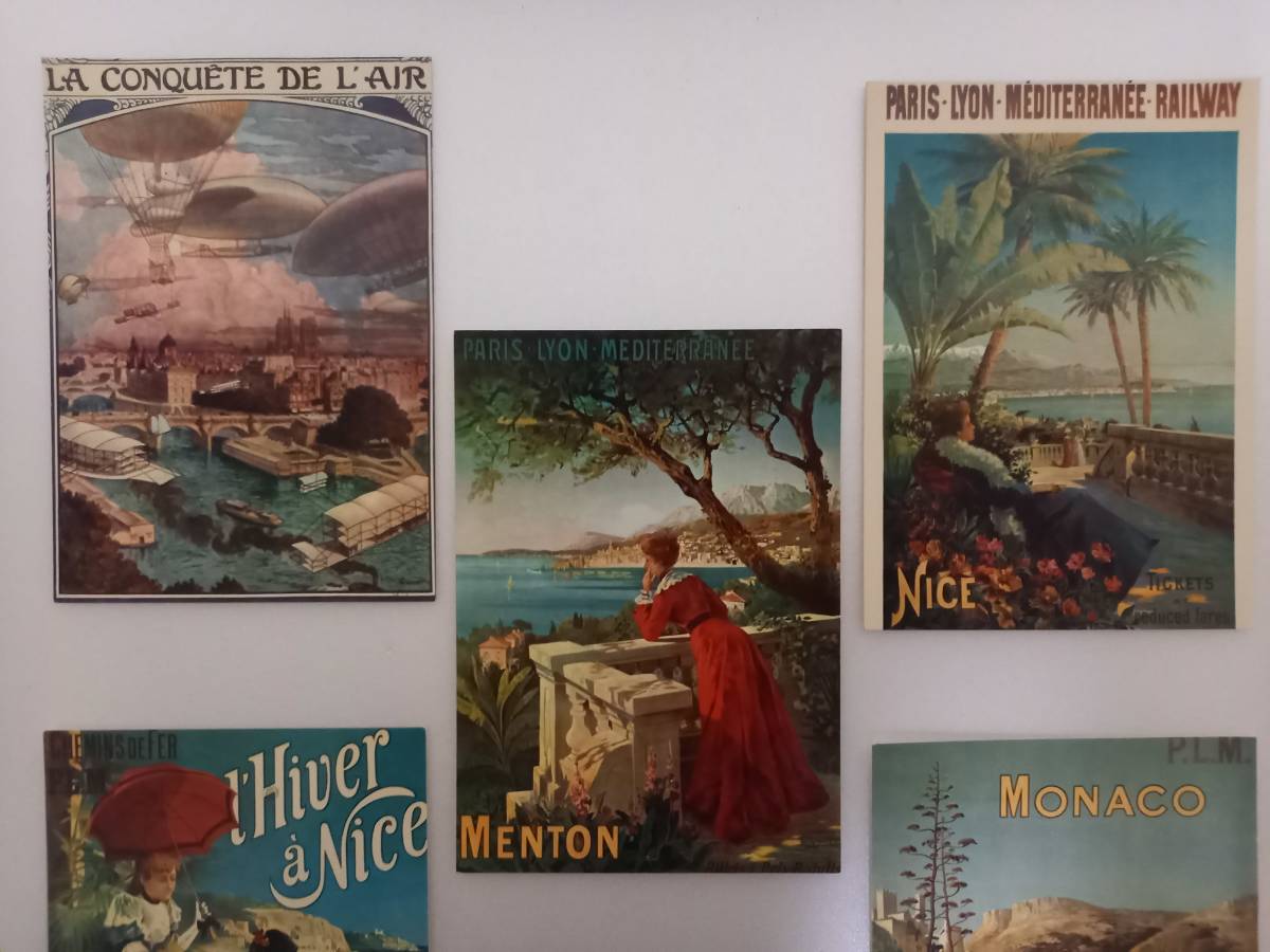 ポストカード　絵はがき　ブロマイド　5枚　レトロ　アンティーク　美人　女性　昭和　旅行　ポスター 西洋 中世風_画像2