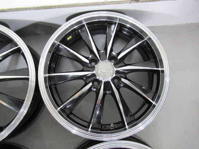 激安即決！WEDS LEONIS CX 16×5.0J 100-4H+43 64Φ 中古アルミホイール 4本 ムーヴ タント ウェイク コペン N-BOX N-WGN N-ONE ワゴンR _1本歪みあり