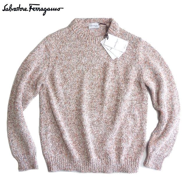 [11 ten thousand new goods!] Salvatore Ferragamo Salvatore Ferragamo many color braided collection summer knitted L size genuine article!SALE