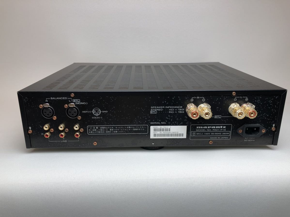 marantz PA01 PROFESSIONAL モニターアンプ/ステレオパワーアンプ マランツ プロフェッショナル オーディオ 音響機器_画像2