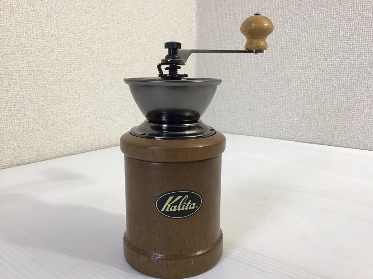 Kalita／カリタ コーヒーミル・ウッドキャニスターセット　木製　手動　KH-3 手挽き　保存容器　インテリア　手回し