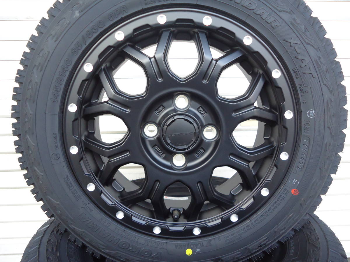 ヨコハマジオランダーX-AT☆145R14Cゴツゴツタイヤ☆アゲバンアゲトラ