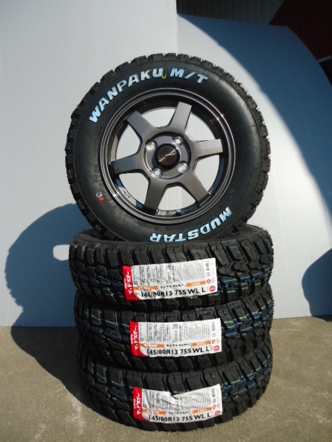 Mad Star One -paku M/T ☆ 145/80R13 ☆ Ageby Agetrahaisette Evrey Carry n van Wake Bamos Active Pixis Sambar и т. Д.