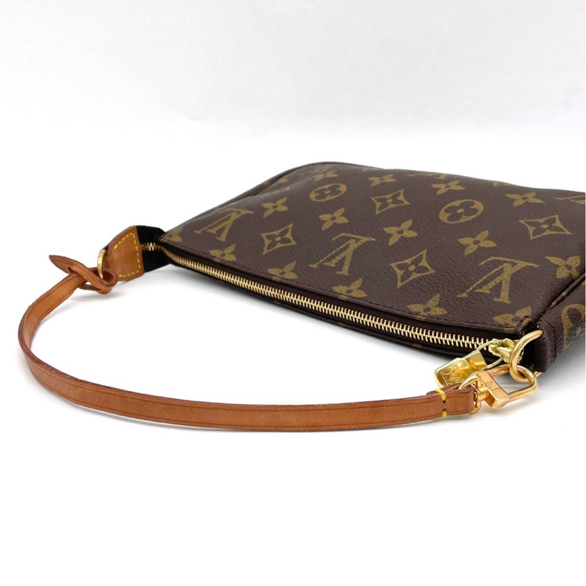 1円 極美品 LOUIS VUITTON ルイヴィトン モノグラム ポシェット アクセ