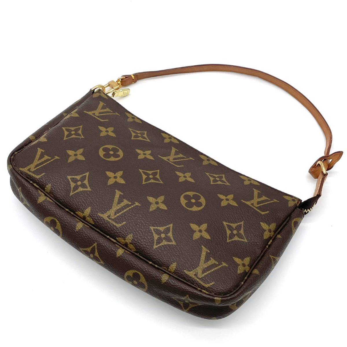 1円 極美品 LOUIS VUITTON ルイヴィトン モノグラム ポシェット アクセ