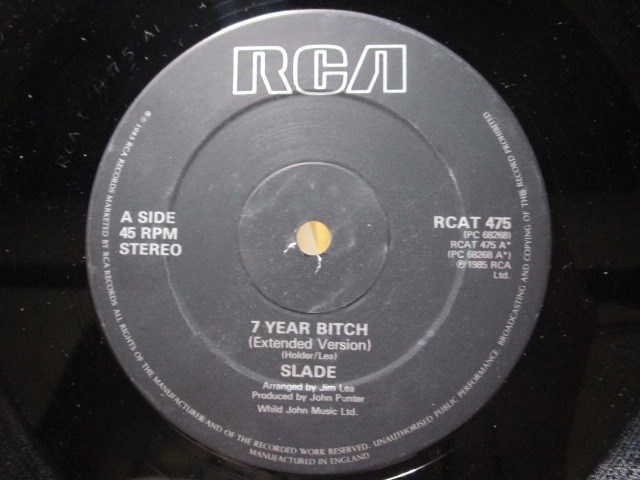 SLADE スレイド 7 years bitch c/w Leave Them Girls Alone We'll Bring The House Down Live 英 12inch EP ノディ・ホルダー デイヴ・ヒルの画像4