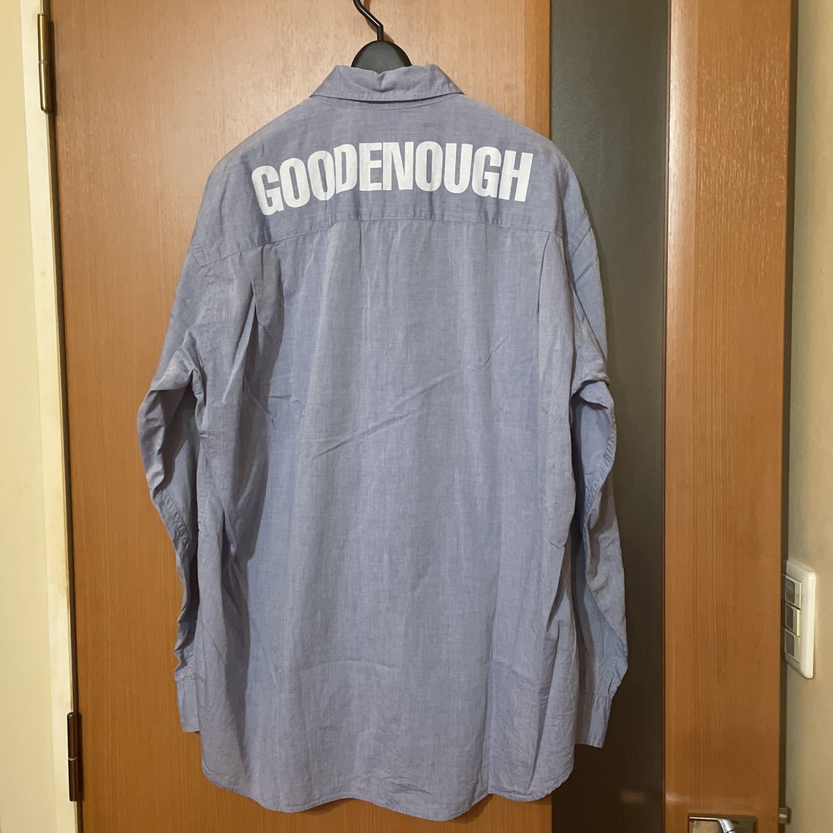 希少 初期『GOOD ENOUGH』98年製バンドカラーL/SプルオーバーSH