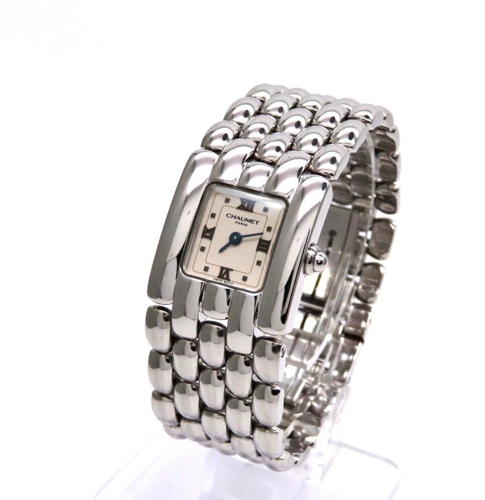 CHAUMET】ショーメ 時計 'ケイシス' ホワイトローマン ☆極美品