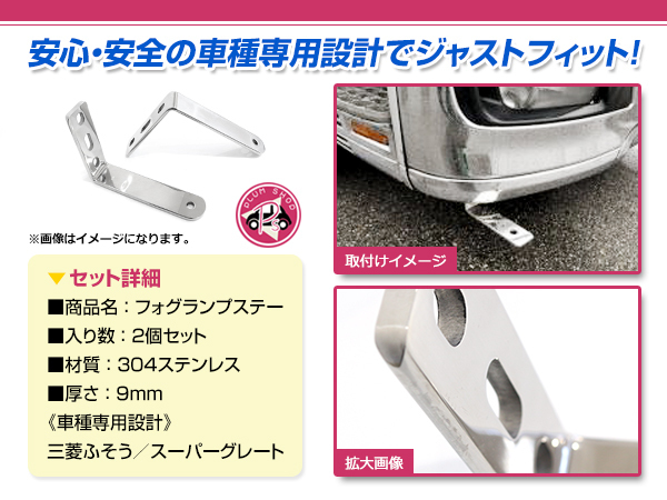 スーパーグレートステンレスフォグランプステー abrahamlincolnsoacha