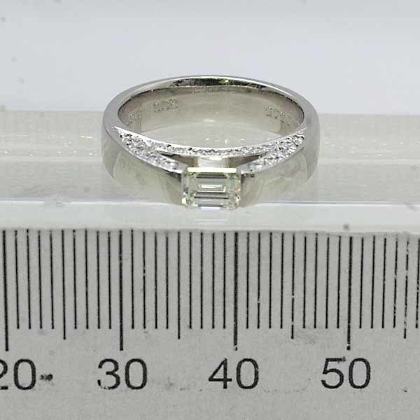 ダイヤモンド 0.545ct 0.32ct プラチナ PT900 リング 11.5号
