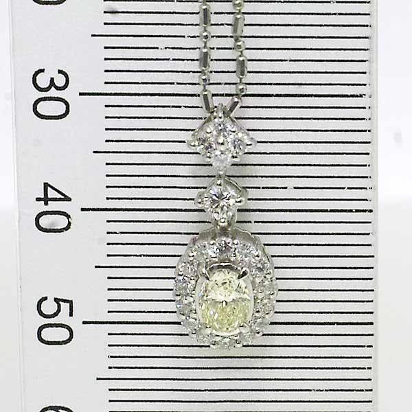 オーバルカットダイヤモンド 0.525ct LightYellow-SI1 ダイヤモンド