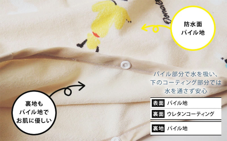  bed‐wetting Kett skirt waterproof . mites ...45×50cm Disney beige daytime . child baby kindergarten child care . diapers 