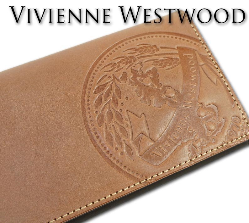 ヴィヴィアンウエストウッド Vivienne Westwood 牛革 エッジ 長財布