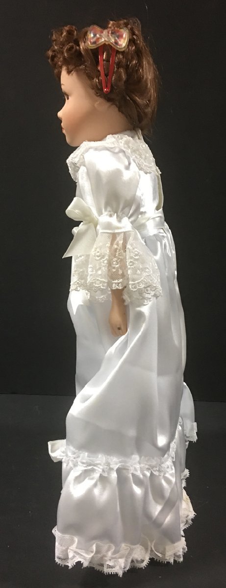 女の子 人形 ホワイトドレス 置物 インテリア アンティーク風 プレゼント ラッピング_画像9