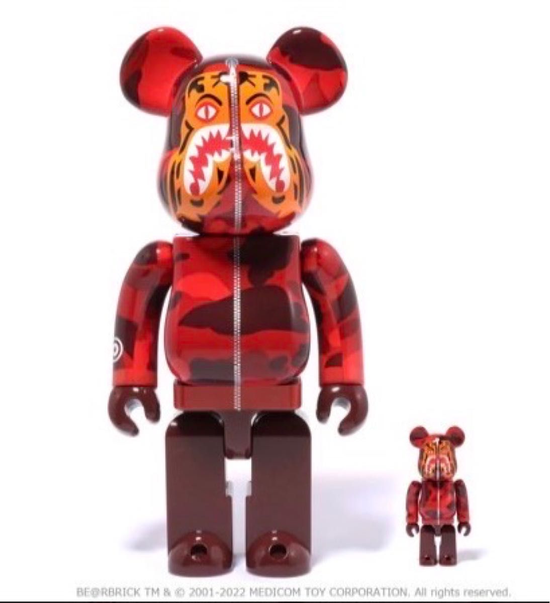 ベアブリック be@rbrick カモシャーク 金 銀 ４００％ ２体セット