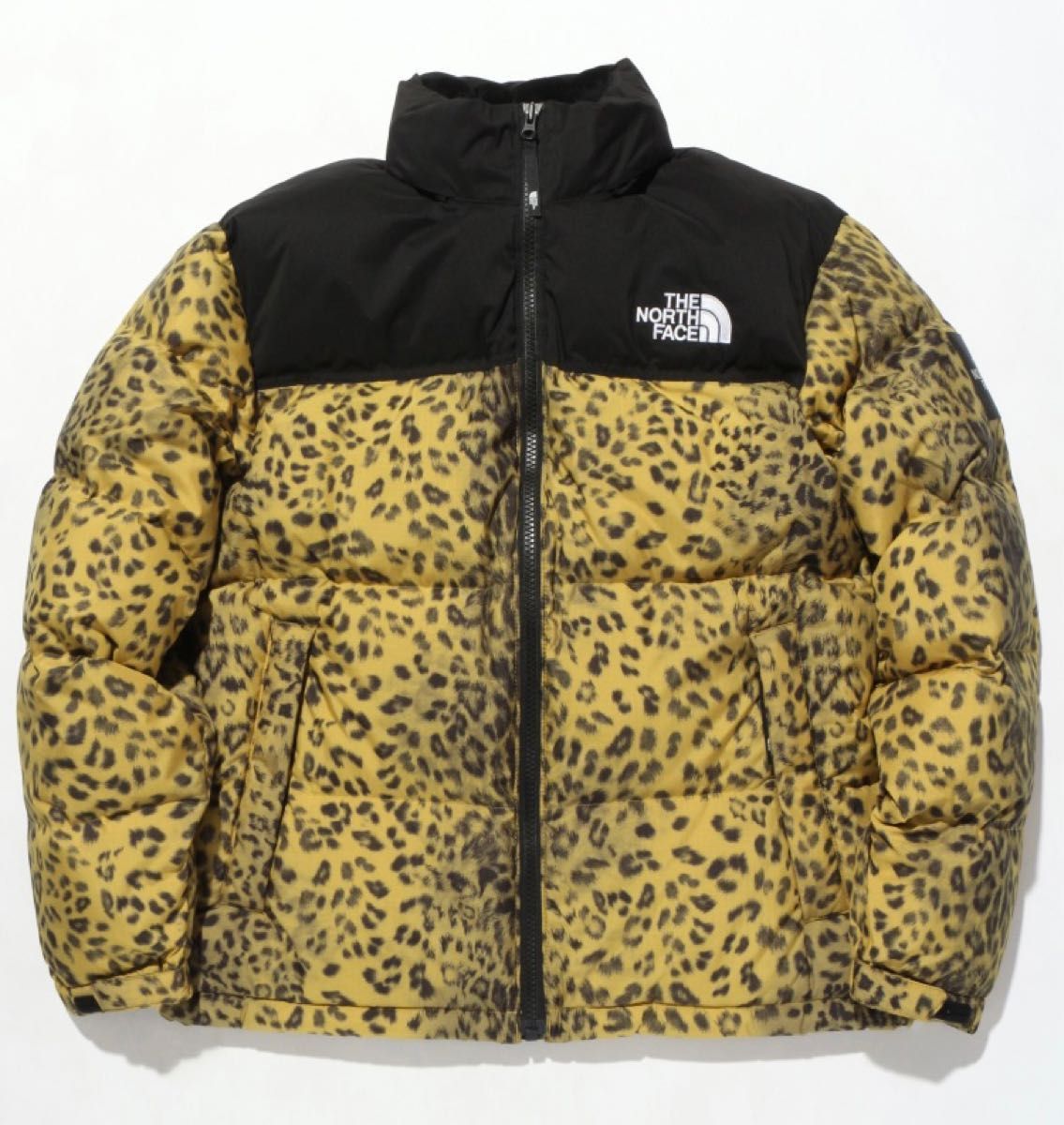 XL 日本未入荷 THE NORTH FACE NOVELTY NUPTSE DOWN JACKET Leopard Yellow