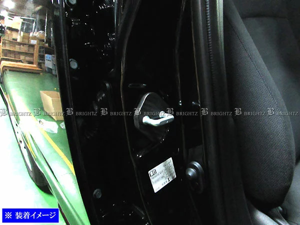 レクサス IS500 USE30 カーボン調 ドア ストライカー カバー ドアゲート プレート パネル ガーニッシュ STRIKER－001－1PC_画像1