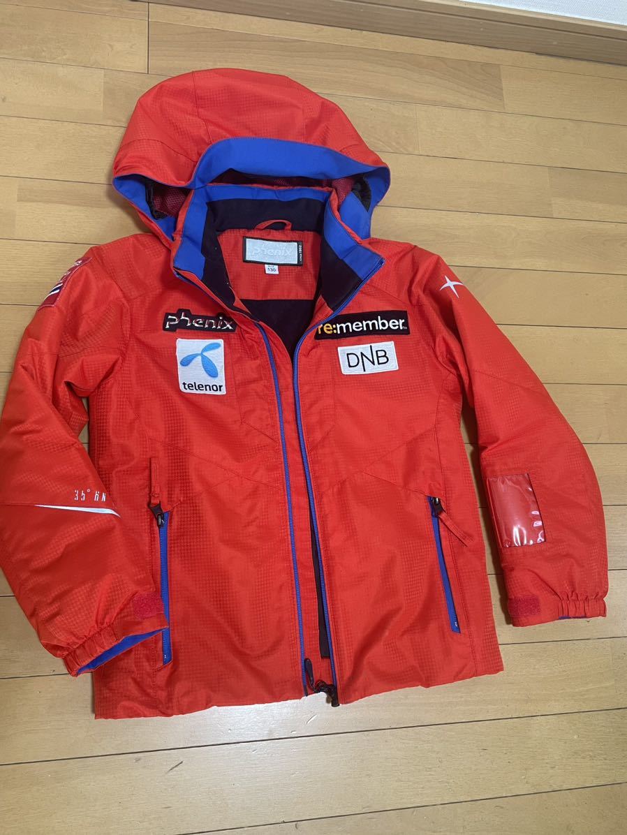 古典スキー送料60サイズ 超美品 phenix ジュニアスキーウェア 上着のみ 130cm 115