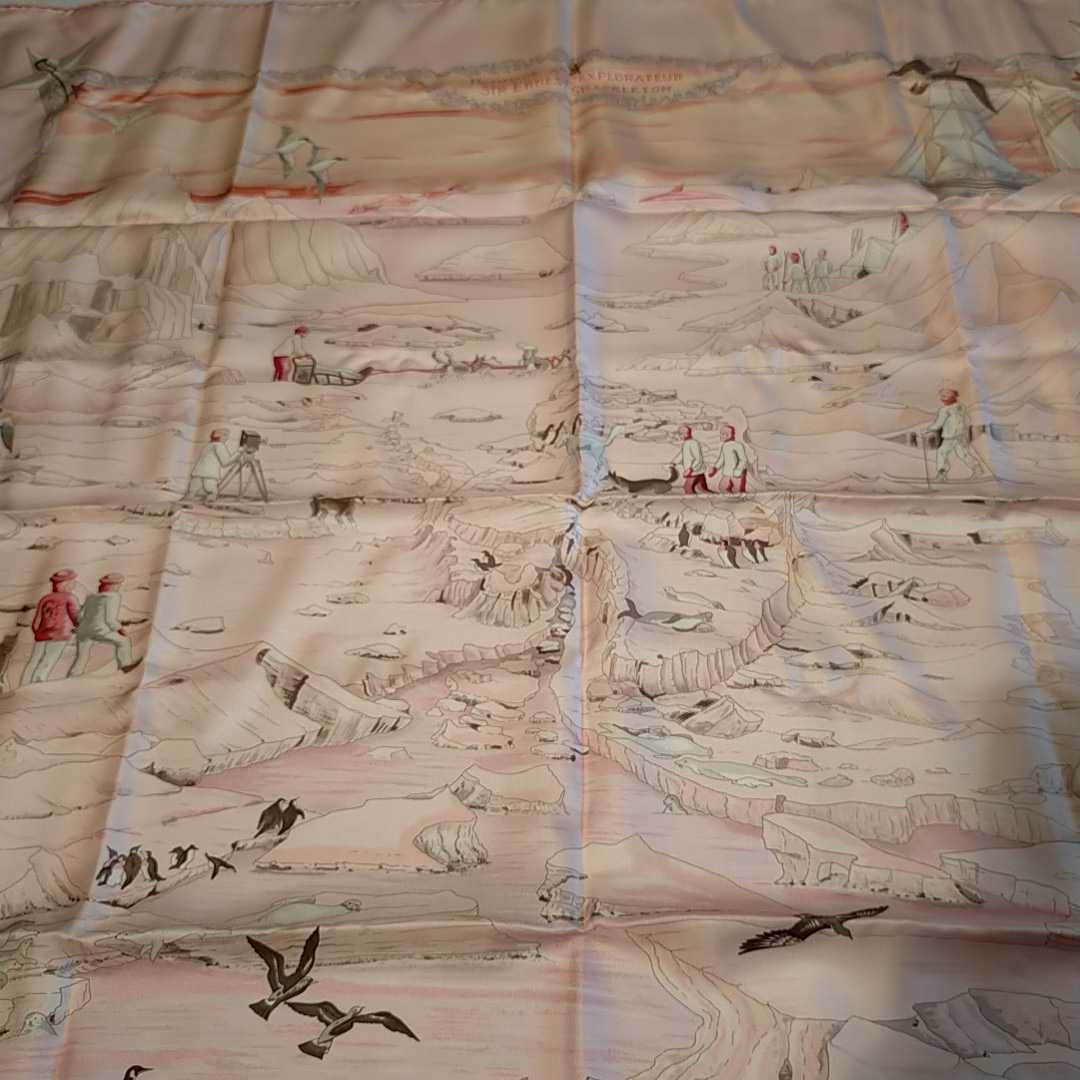 美品 希少　エルメス　スカーフ　 SHACKLETON 90カレ　HERMES SCARF_画像4