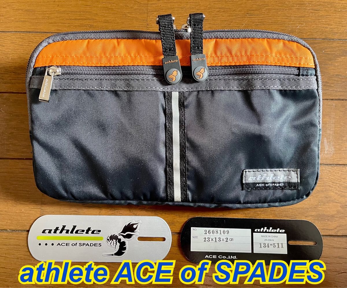 新品未使用　★athlete ACE of SPADES★  ウエストポーチ、ウエストバック