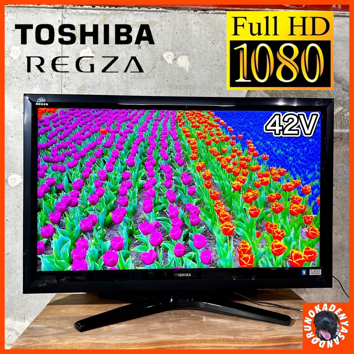 すぐ見れる！】TOSHIBA REGZA 薄い＆大画面の42型 液晶テレビ フルHD ...
