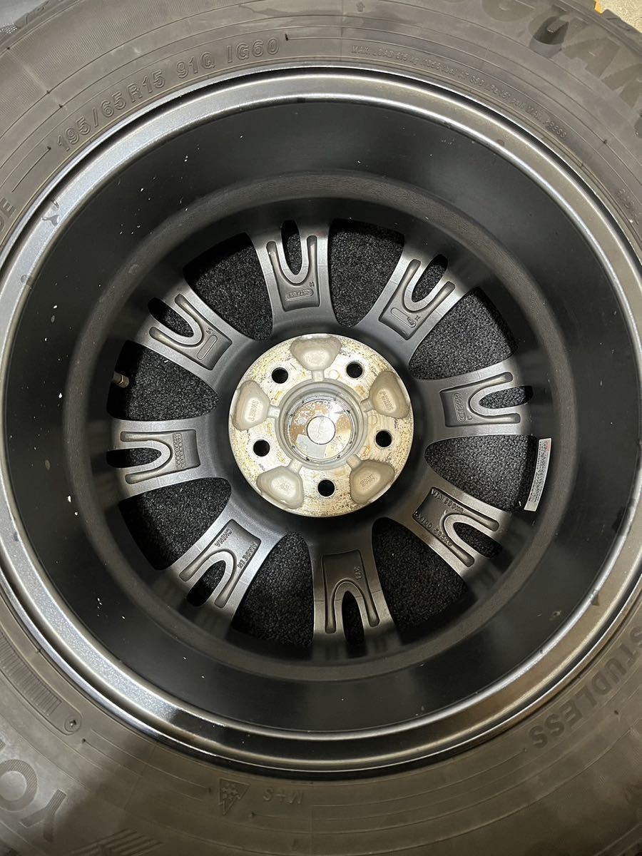 195/65R15 YOKOHAMA/ice GUARD iG60 19年 ABATIS 15インチ 6J +43 100 5H スタッドレス 4本 ヨコハマ アイスガード プリウス ウィッシュ_画像10