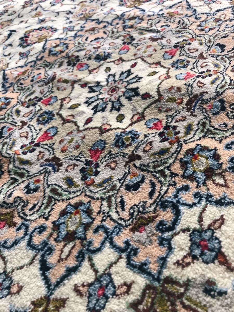ペルシャ絨毯 イラン 最高級 カシャーン産 手織り 207×307cm kashan