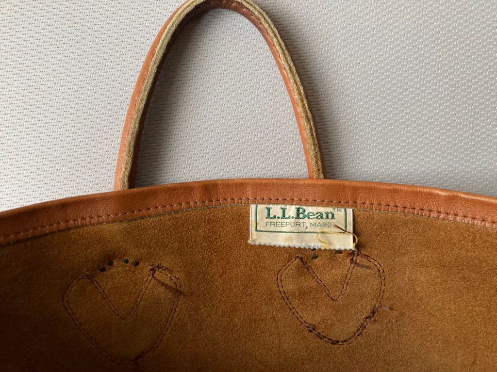 ブラウン L.L.Bean エルエルビーン L ビンテージ レザー トートバッグ