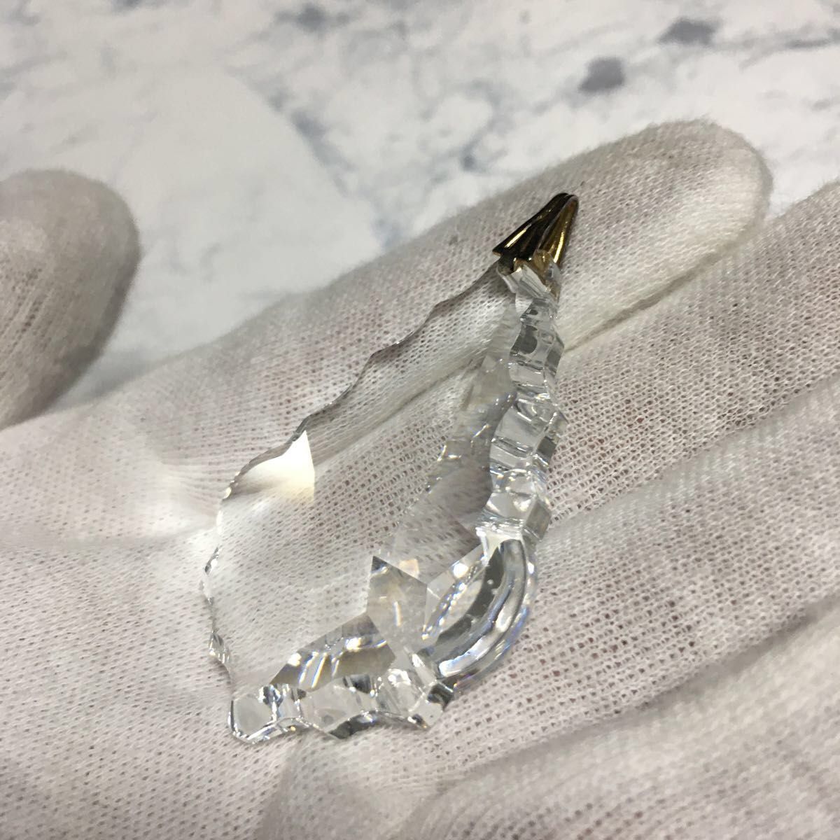 クリスタル 調 ペンダントトップ ヘッド トップ水晶のようなガラス アクリル ペンダント ダイヤカット 大ぶりキラキラ
