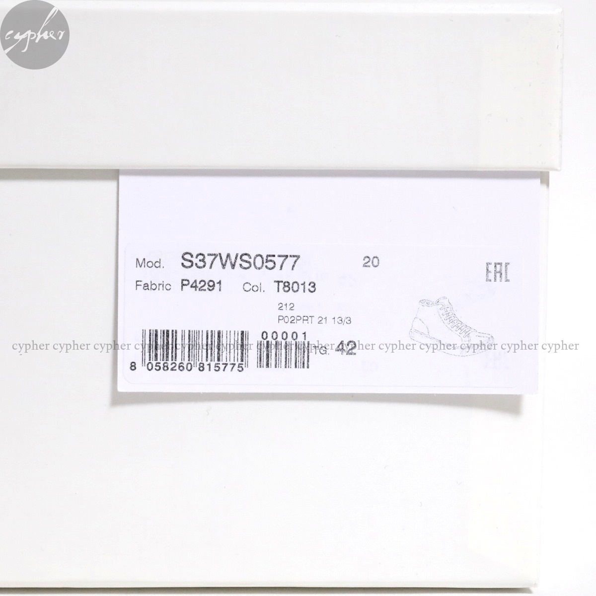 42 27cm 新品 21AW Maison Margiela 22 Tabi ハイトップ スニーカー 黒