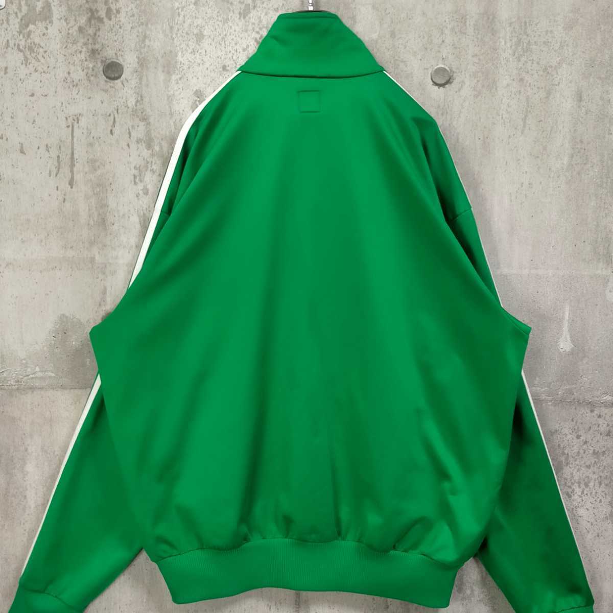 ゆったりサイズ 3XL adidas アディダス 緑 白 グリーン ホワイト ロゴ