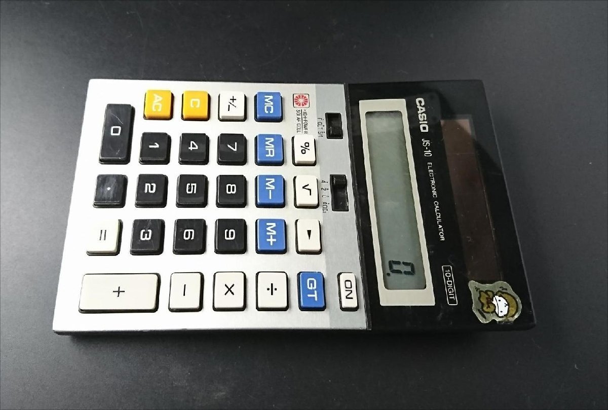 YS0054* secondhand goods * made in Japan CASIO Casio JS-10 10 column calculator solar count machine 