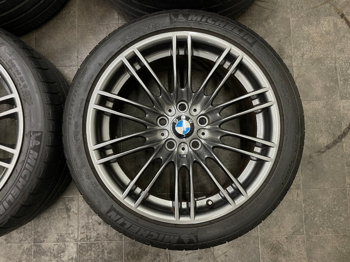 【美品】BMW E92 M3 後期 純正 ダブルスポークスタイリング 260M 18インチ 8.5J 9.5J PCD120 E90 E91 F30 F31 希少品_画像4