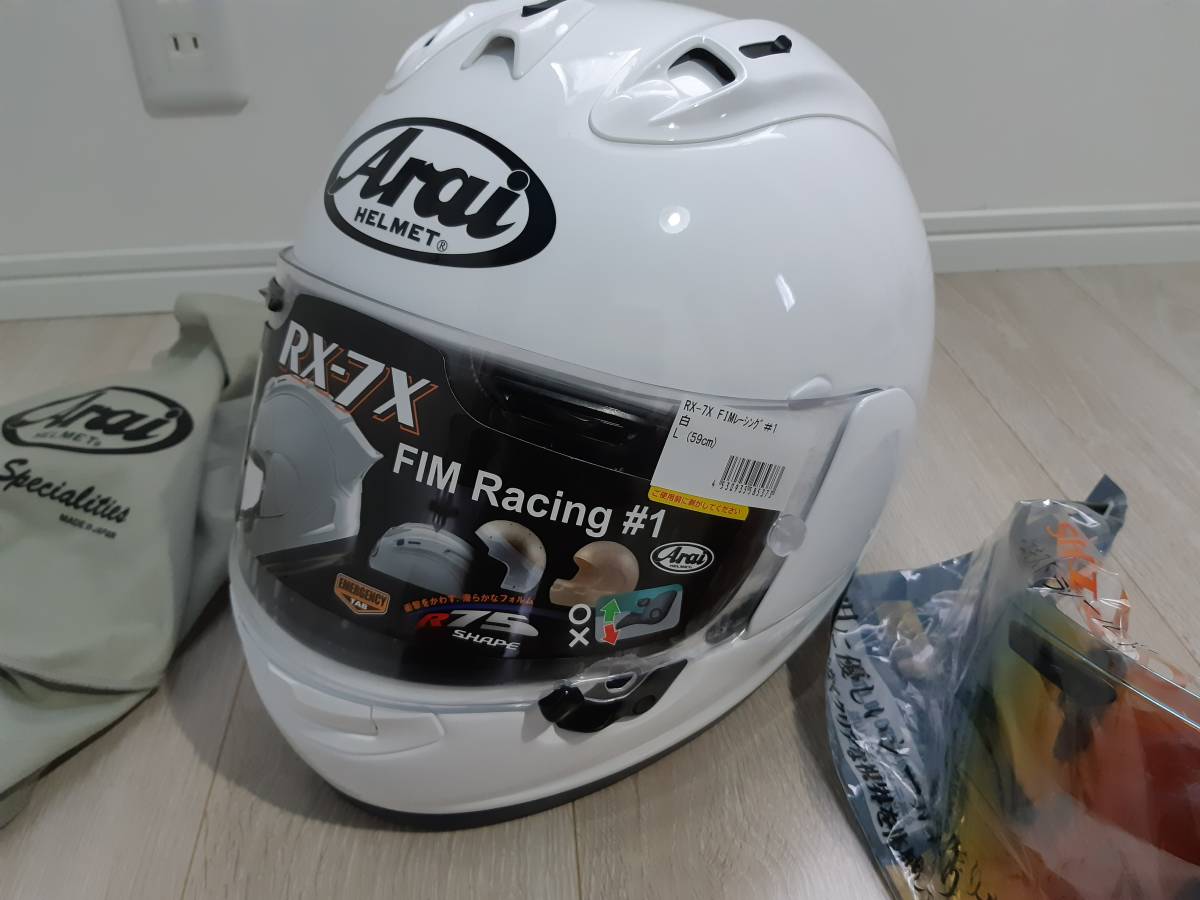 ARAI HELMET RX-7X FIM Racing #1 帽体 Lサイズ 内装 Mサイズ アライ 