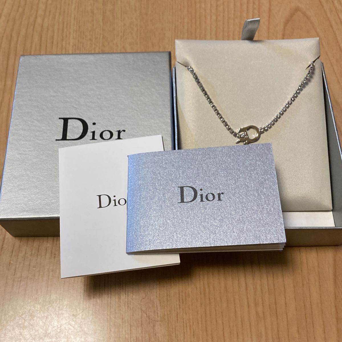 美品 Dior ディオール ブレスレット 箱付き Christian Dior シルバー