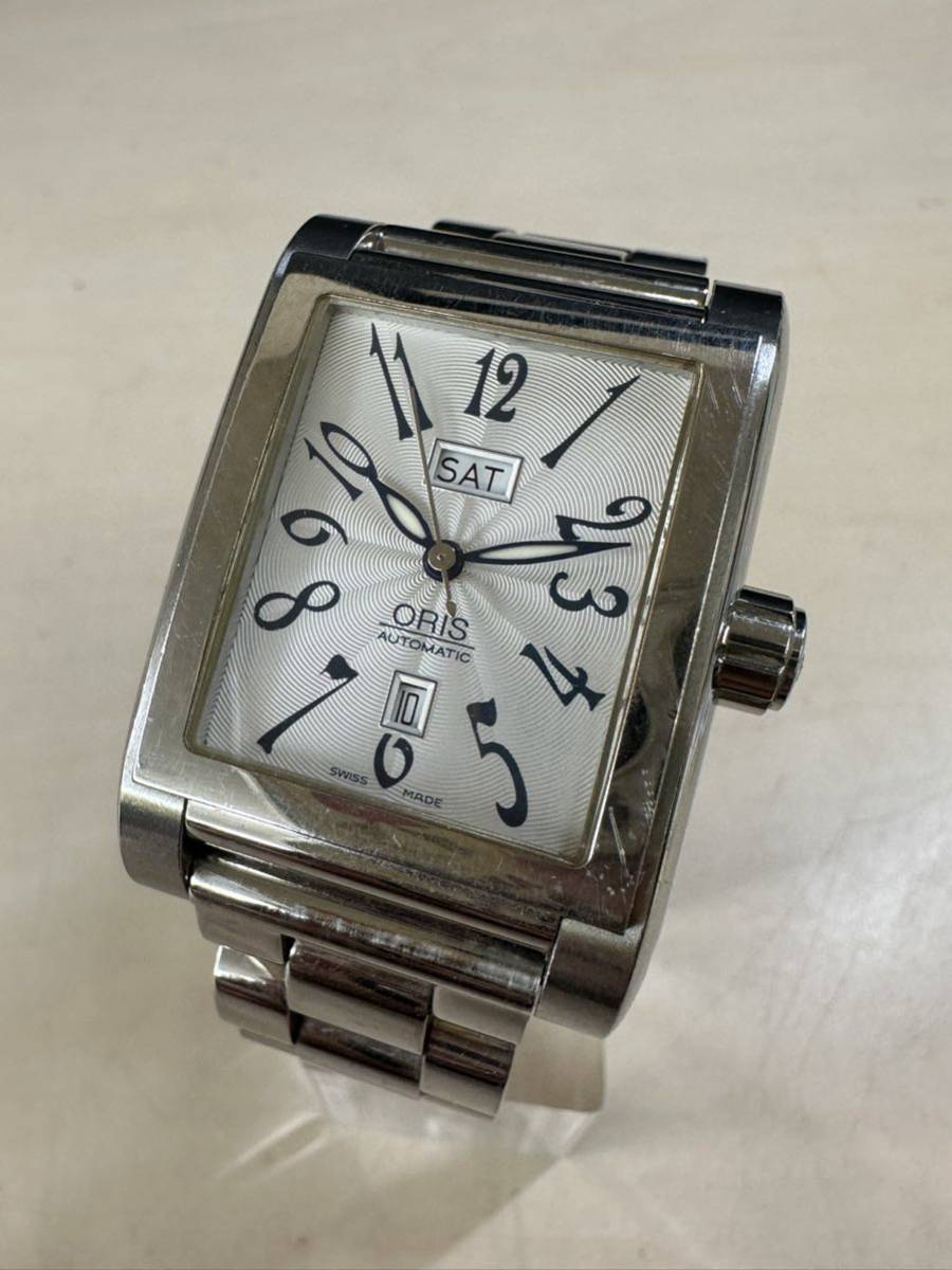 ORIS オリス 腕時計 585-7525-40-02 レクタンギュラー デイデイト 自動 ...