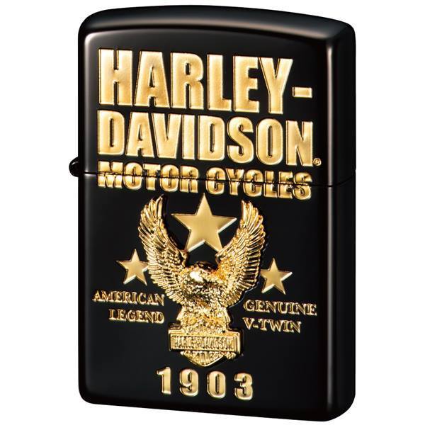 ZIPPO 喫煙具 ライター ハーレーダビットソン HDP51 送料無料 ジッポ zippo ジッポー サイドメタル HARLEY オートバイ 白頭鷲_画像1