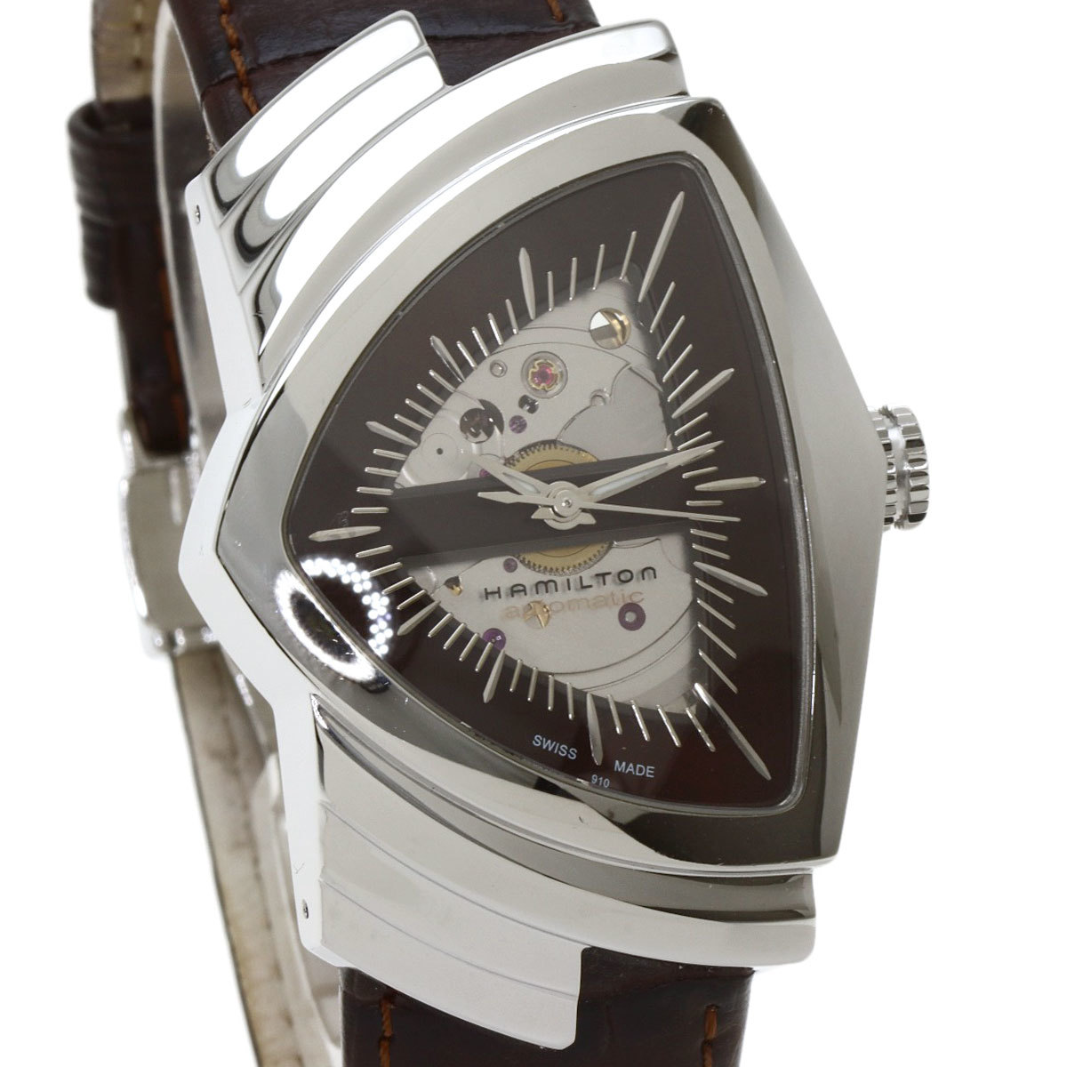 HAMILTON ハミルトン H245150 ベンチュラ 腕時計 ステンレススチール 革 メンズ